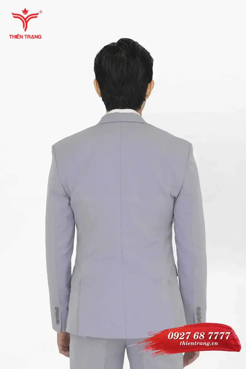 Sau đồng phục Vest nam TTDNGDPVM31 màu xám nhạt