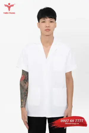 Trước áo sơ mi Barber TTBBESMBB1 màu trắng