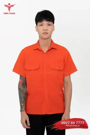 Trước áo sơ mi Barber TTBBESMBB9 màu cam