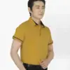Trước áo thun công sở nam TTDNGATDNM10 màu vàng