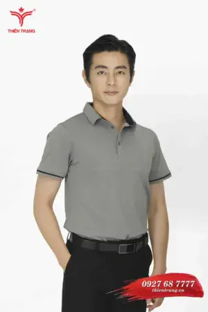 Alternative view of Áo thun công sở nam TTDNGATDNM3 màu xám