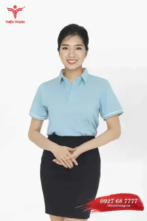 Trước áo thun công sở nữ TTDNGATDNWM5 màu xanh dương