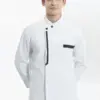 Trước đồng phục đầu bếp nhà hàng TTNHADBNH1 màu trắng