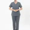 Đồng phục kỹ thuật viên spa màu ghi xám TTSPAKTV3