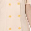 Nút áo đồng phục lễ tân spa TTSPALT12 màu vàng kem