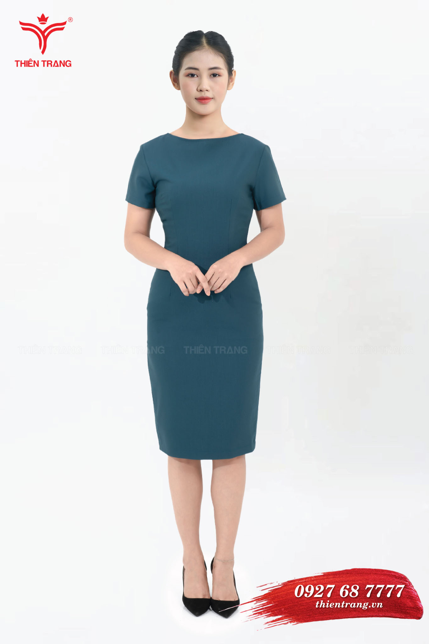 Đầm Lovito cắt xẻ phối vòng màu trơn thường ngày cho nữ L68ED255 (Màu xanh  dương đậm) | Shopee Việt Nam