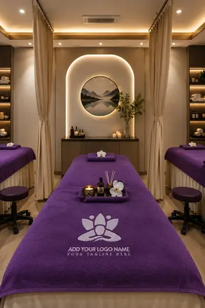 Khăn tay spa TTSPA5 màu xanh dương