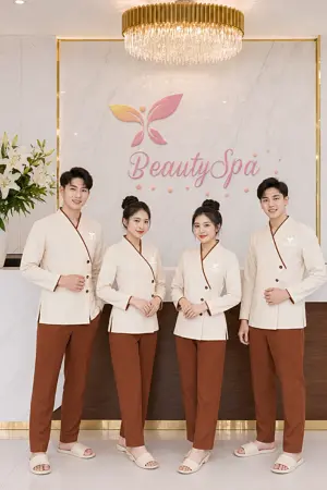 Đồng phục spa dáng vest cách tân