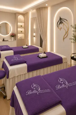 Khăn quấn tóc spa TTSPAKQT4 màu tím