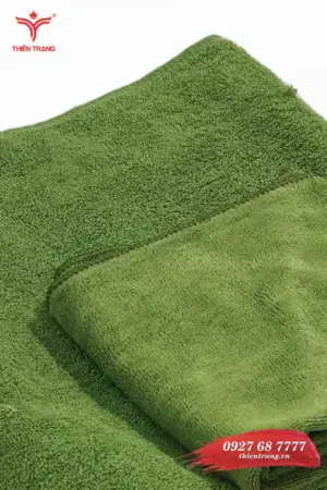 Chi tiết 1 khăn body spa TTSPAKBD62 màu xanh lá cây nhạt