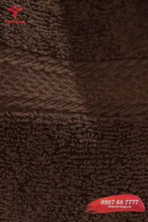 Chi tiết 3 khăn quấn tóc spa TTSPAKQT111 màu nâu đậm
