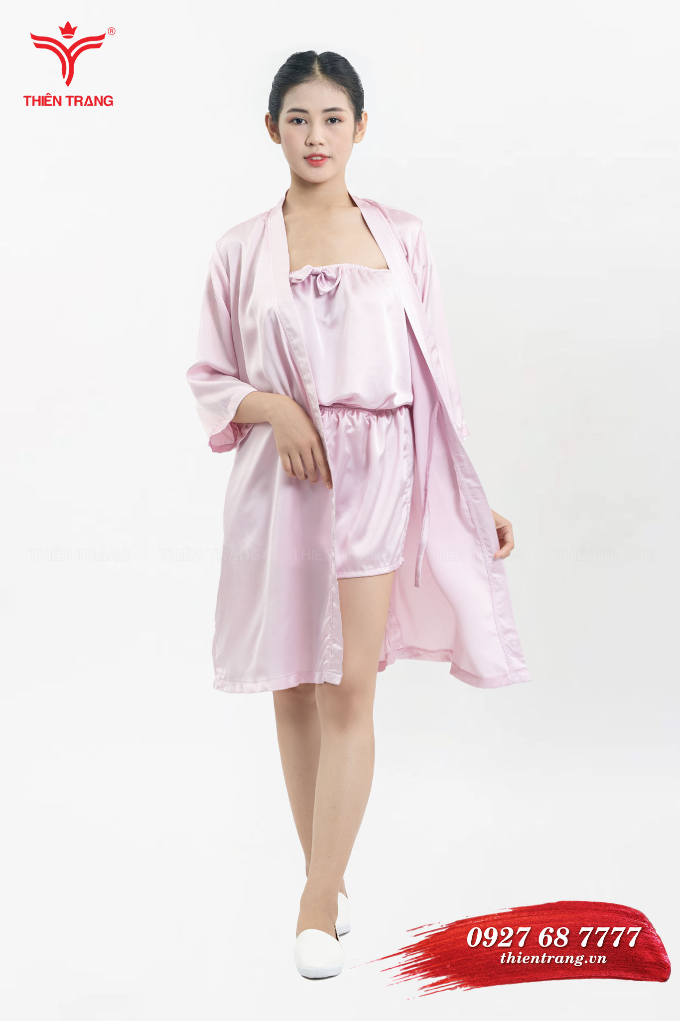 Váy Quây Spa Lụa Cao Cấp Không Nhăn. Có Nơ Cute giá rẻ nhất tháng 3/2024