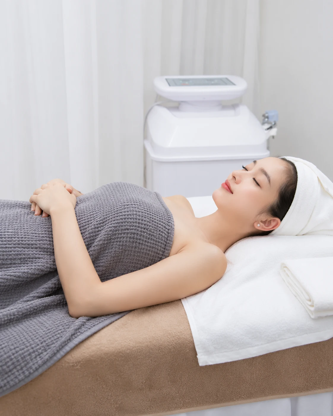Khăn trải giường spa TTSPAKTG111 màu nâu đậm
