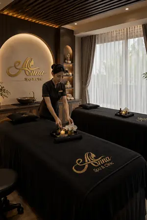 Khăn trải giường spa TTSPAKTG6 màu xanh lá cây