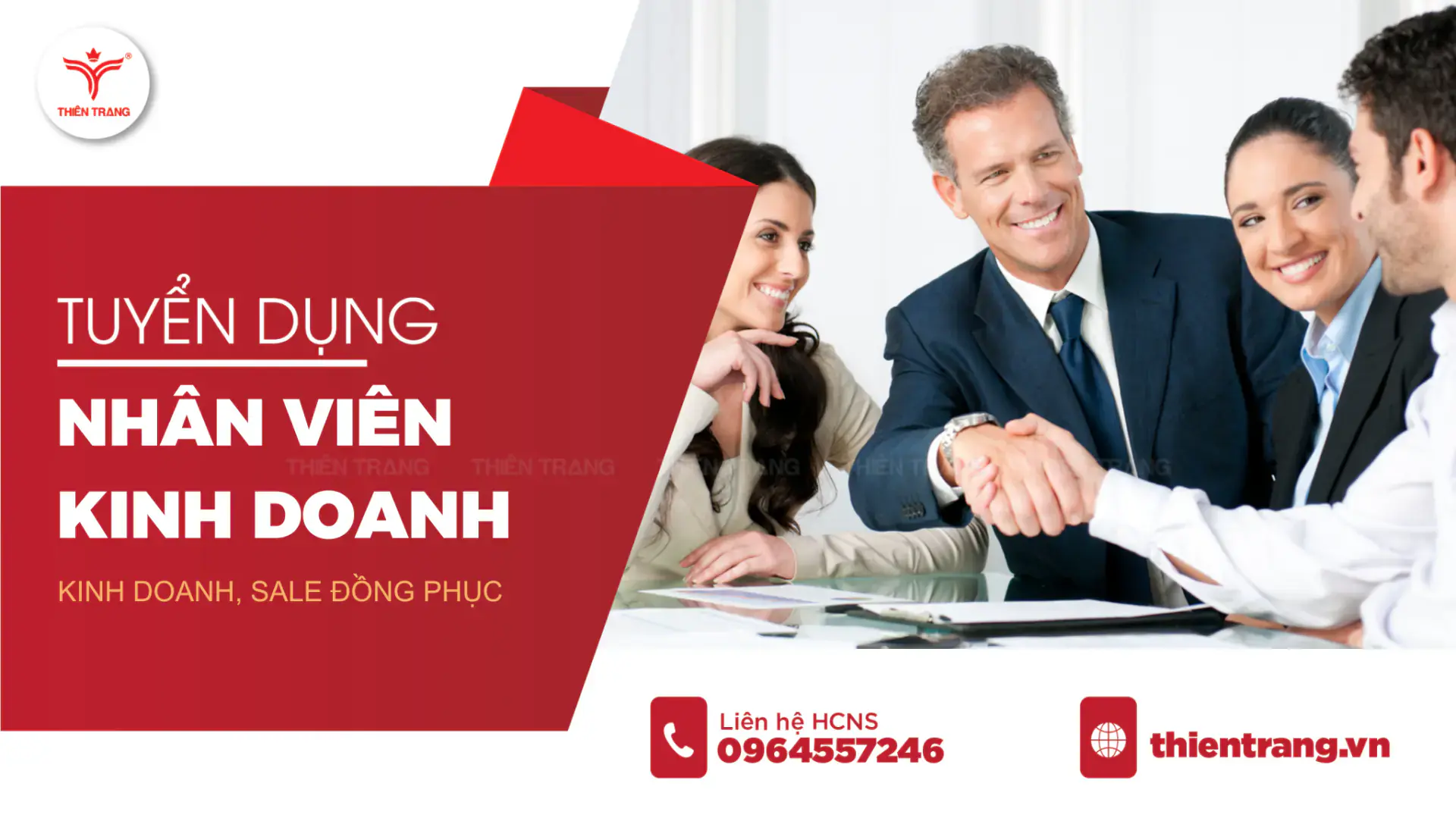 Đồng phục Thiên Trang tuyển dụng nhân viên kinh doanh