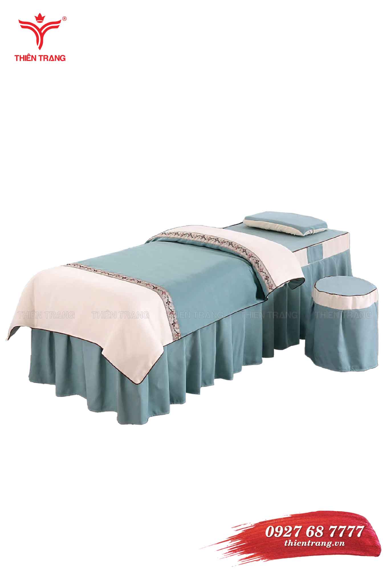 Ga giường spa TTSPAGG53 màu xanh dương nhạt