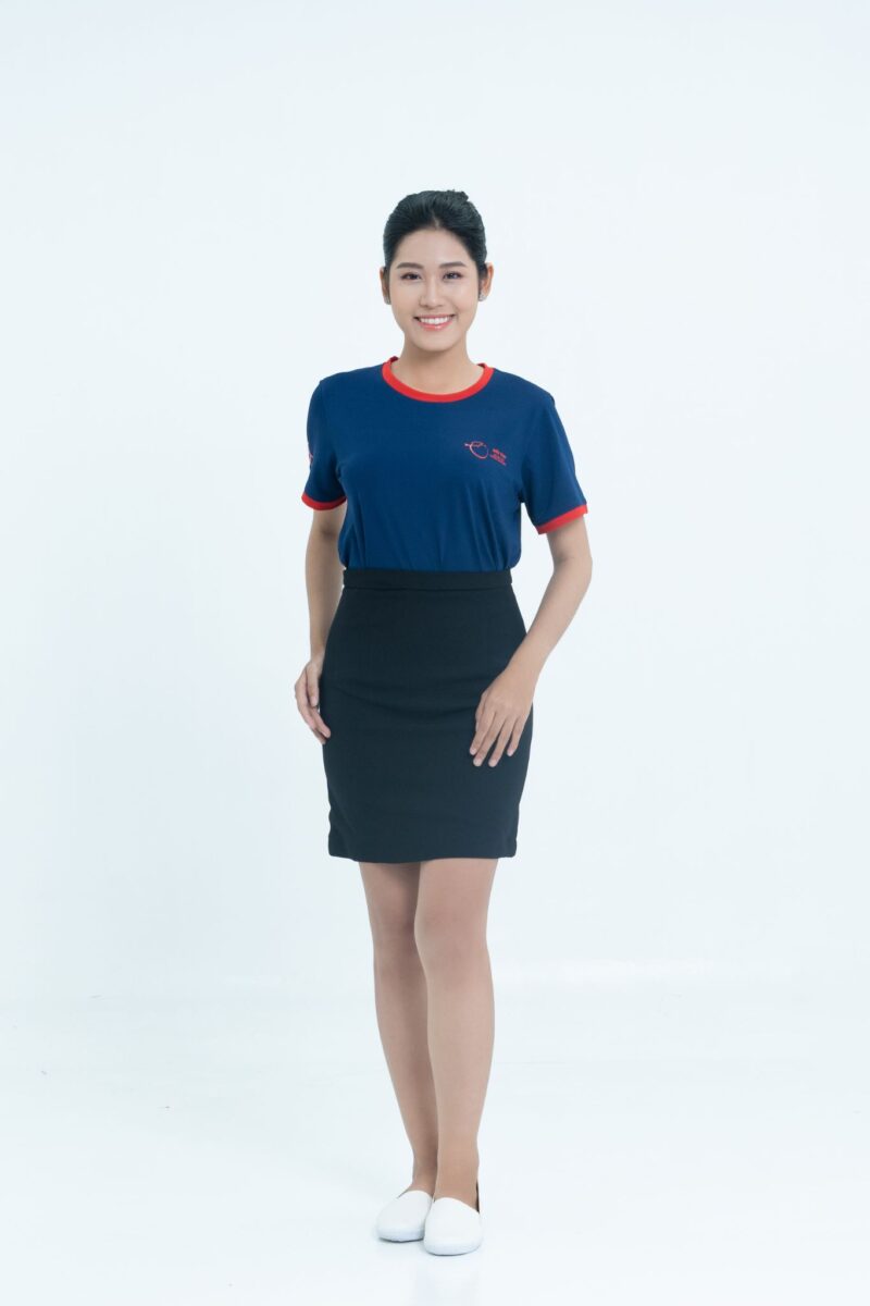 Mẫu áo thun đồng phục cổ tròn cho doanh nghiệp | Xưởng May Đồng Phục Thiên Trang