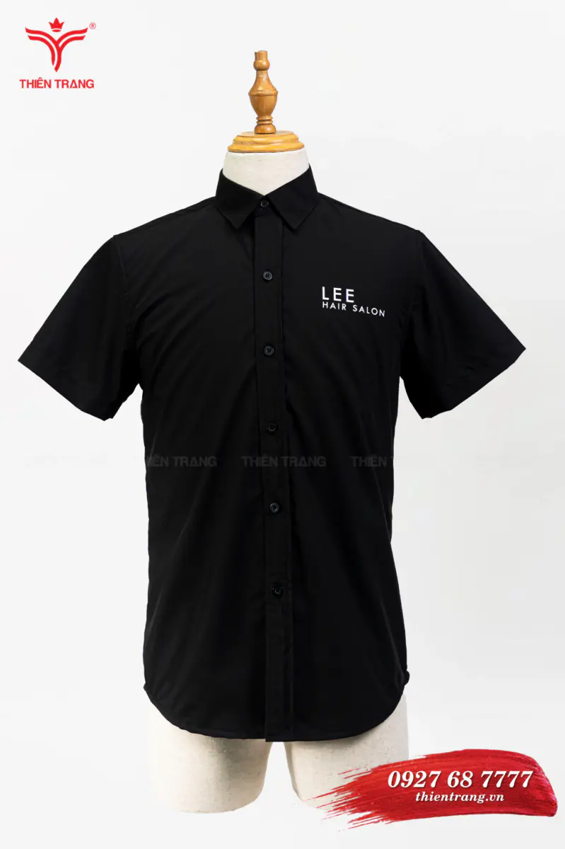 Áo sơ mi salon TTHSLASM2 màu đen