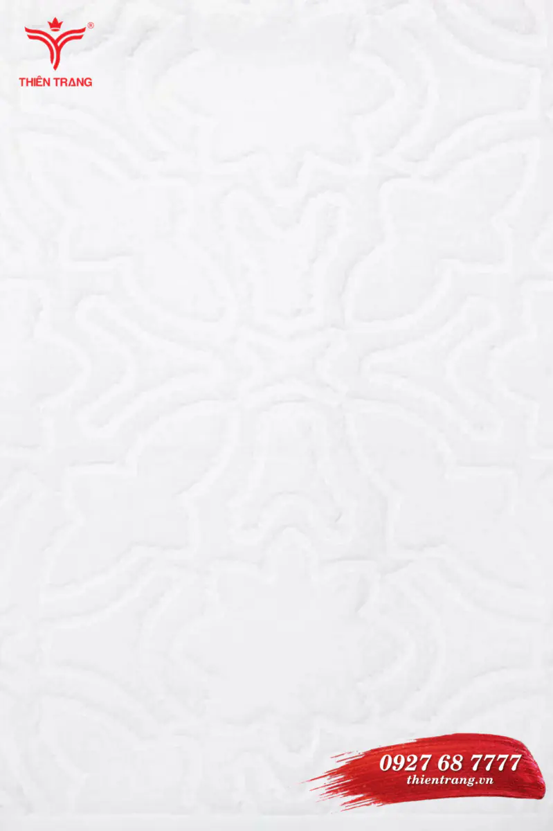 Chi tiết 1 khăn lau chân TTKSAKLC1 màu trắng