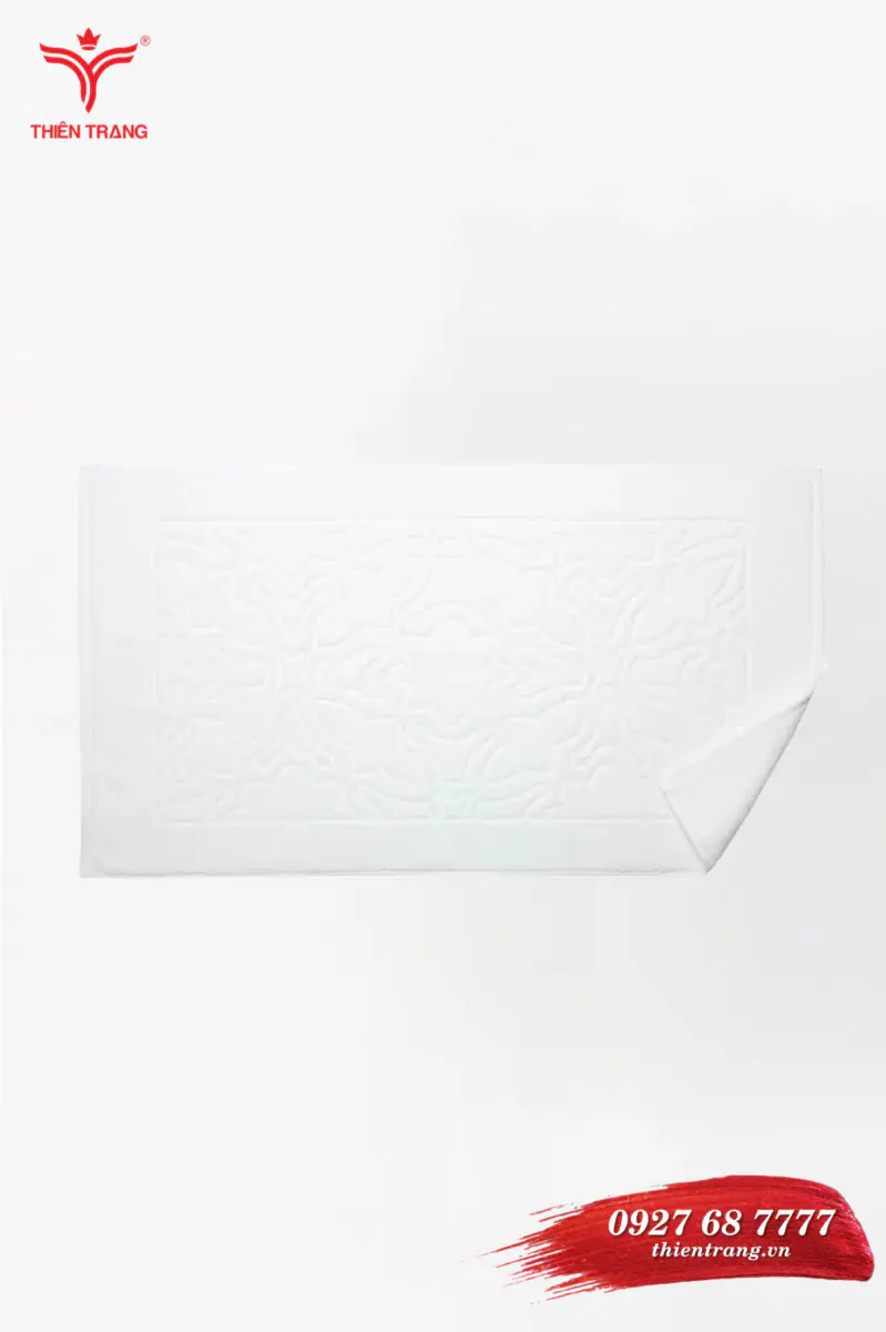 Chi tiết 2 khăn lau chân TTKSAKLC1 màu trắng
