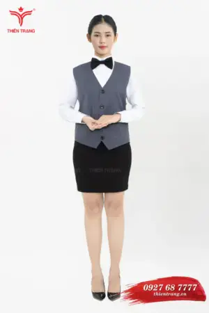 Đồng phục áo gile nữ TTDNGAGLWM3 màu xám