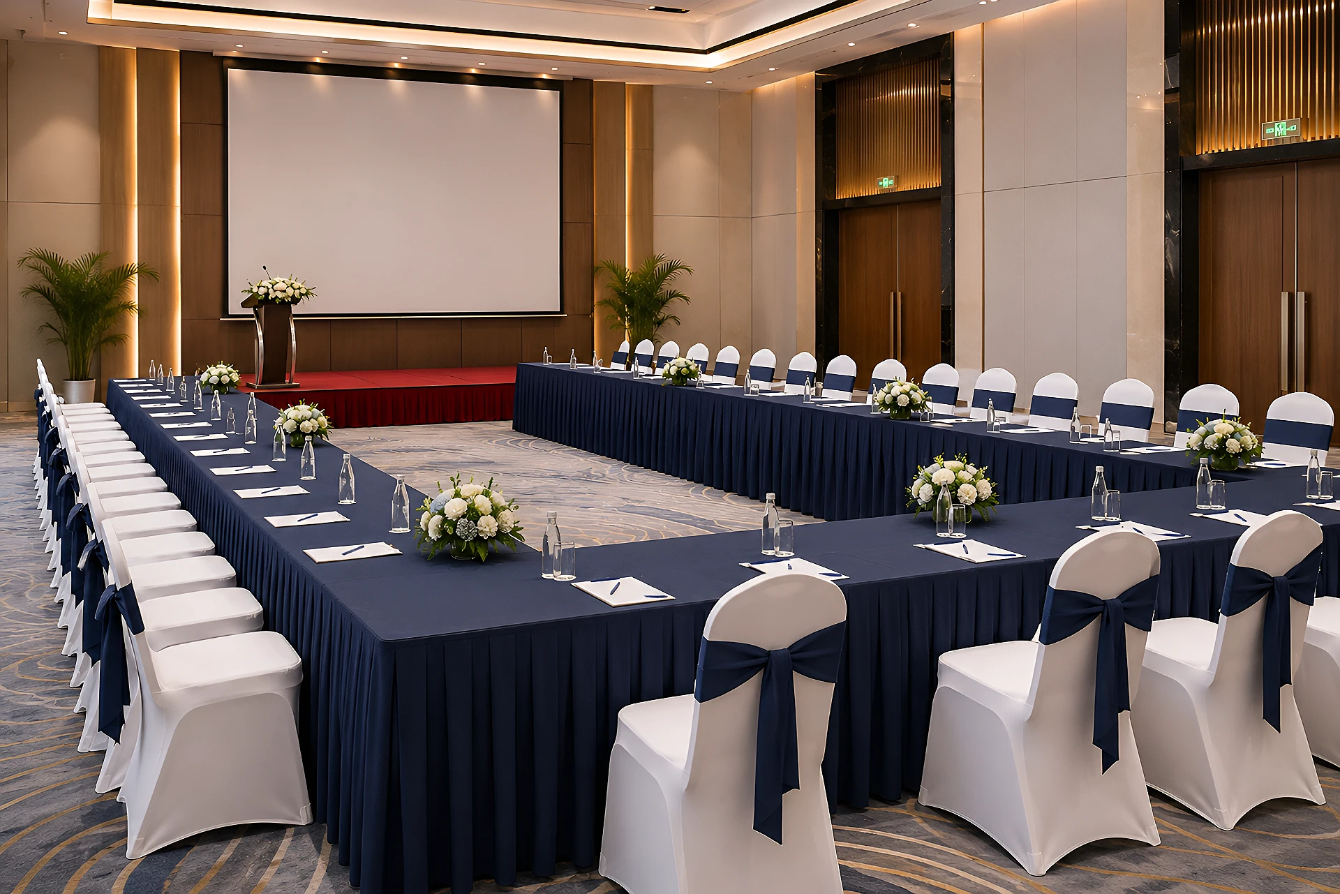 Khăn trải bàn nhà hàng tiệc cưới cao cấp