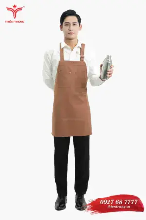 Đồng phục bartender nhà hàng TTNHABTD11 màu nâu