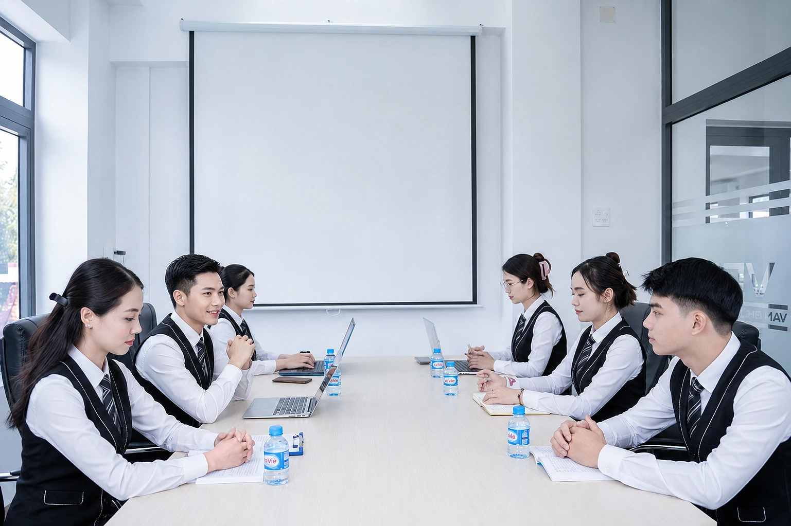Đồng phục gile nhân viên kinh doanh