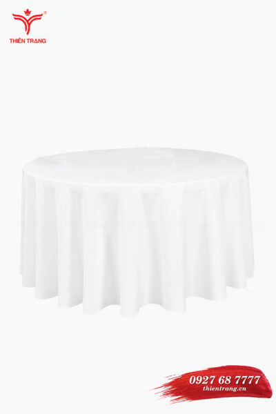 Khăn trải bàn ăn nhà hàng TTNHAKTB1 màu trắng