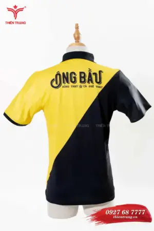 Alternative view of Áo polo đồng phục quán cafe TTCFEATCBF101 màu vàng đen