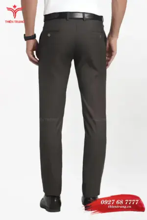 Sau quần Tây đồng phục doanh nghiệp TTDNGQTM112 màu nâu nhạt