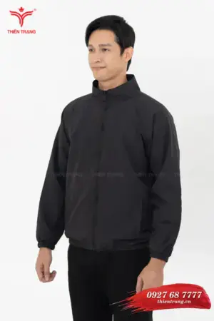Trước áo khoác doanh nghiệp TTDNGAKM2 màu đen