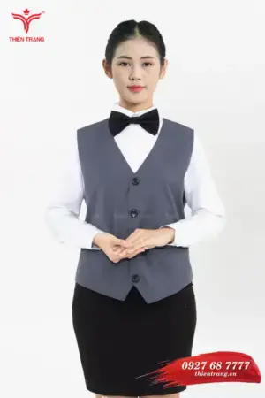 Trước đồng phục áo gile nữ TTDNGAGLWM3 màu xám