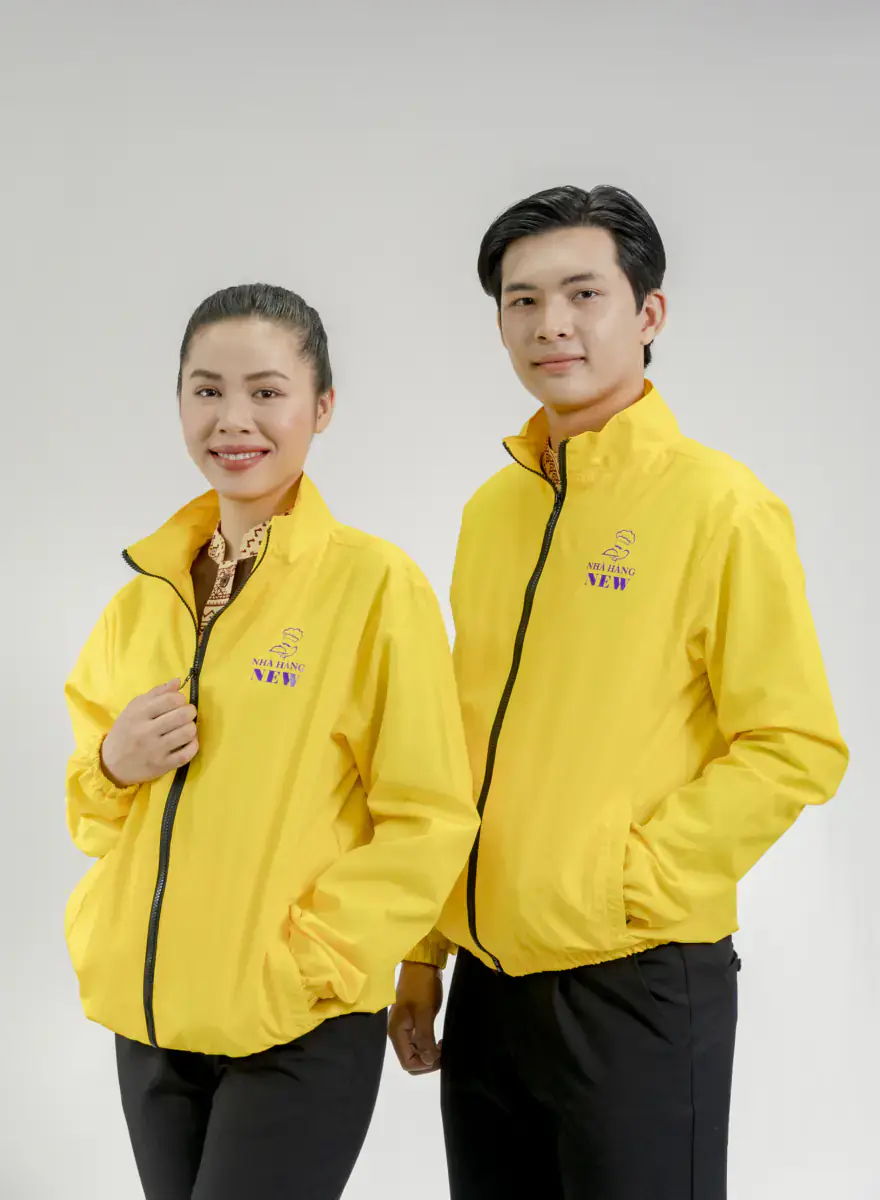 Đồng phục áo khoác nam màu vàng