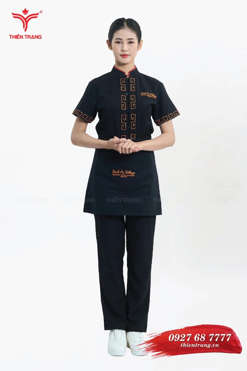 Mẫu thiết kế đồng phục nhân viên phục vụ nhà hàng