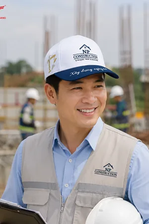 Alternative view of Mũ lưỡi trai in logo thương hiệu