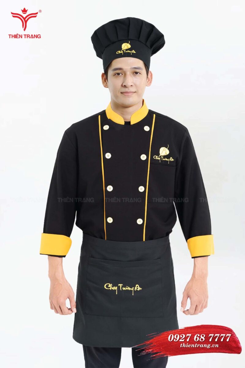 Tạp dề là phụ kiện quan trọng của đồng phục bếp nhà hàng