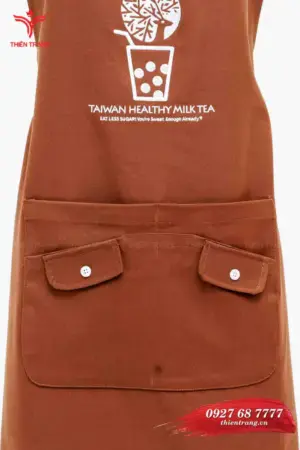 Alternative view of Tạp dề dài cafe TTCFETDD111 màu nâu đậm