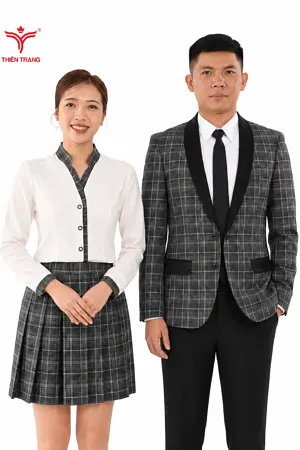Đồng phục lễ tân khách sạn TTKSALT9 màu cam