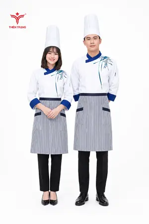 Đồng phục bếp khách sạn nữ TTKSADBKSWM2 màu đen