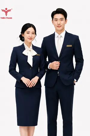 Đồng phục lễ tân khách sạn phong cách Á Đông