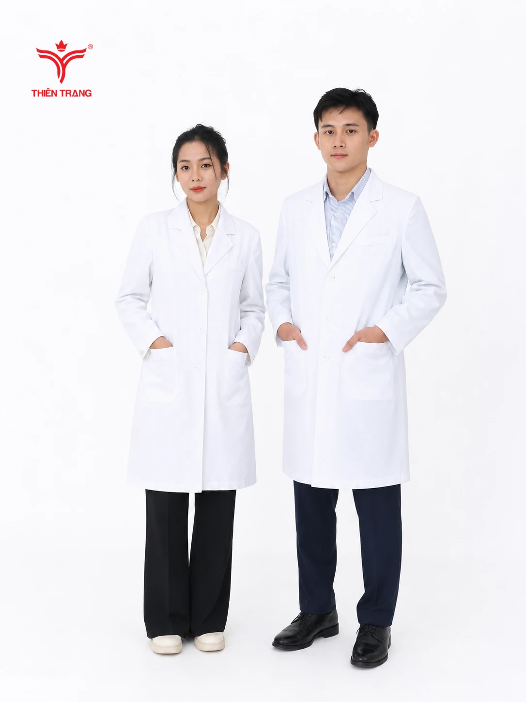 Đồng phục áo blouse trắng cao cấp