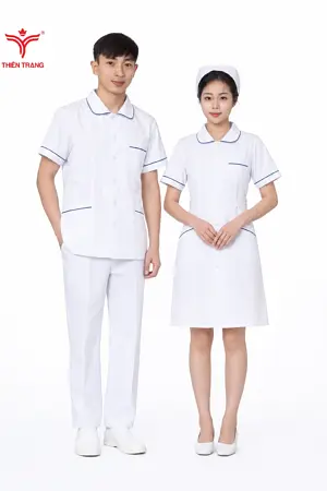 Đồng phục wellness khách sạn TTKSAWNWM51 màu xanh dương đậm