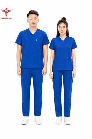 Đồng phục wellness khách sạn TTKSAWNWM6 màu xanh lá cây