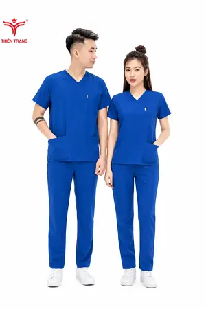 Alternative view of Đồng phục wellness khách sạn TTKSAWNWM6 màu xanh lá cây