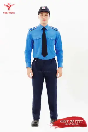 Đồng phục bảo vệ khách sạn TTKSABV51 màu xanh dương đậm