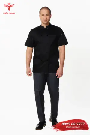 Đồng phục bếp khách sạn TTKSADBKS2 màu đen