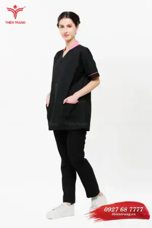 Đồng phục buồng phòng khách sạn TTKSABP2 màu đen