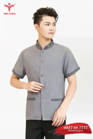 Đồng phục buồng phòng khách sạn TTKSABP3 màu xám