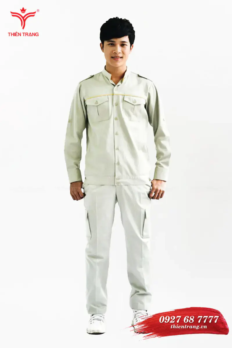 Đồng phục chăm sóc cây xanh TTKSACS1 màu trắng